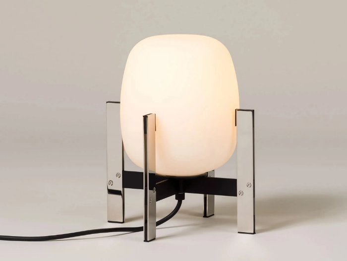 CESTITA METÁLICA - LED Glass and Stainless Steel table lamp _ Santa & Cole